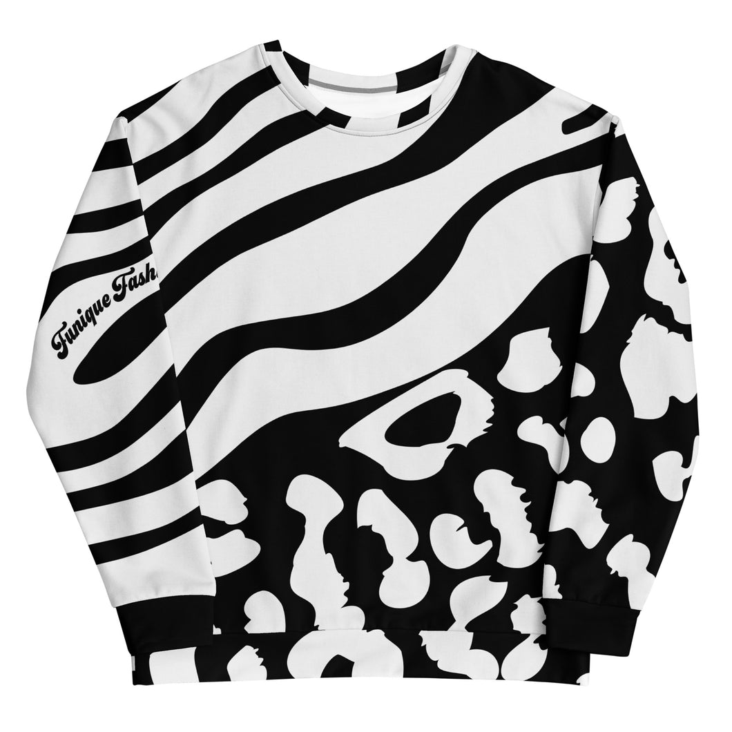 Zebra/Leopard Remix Unisex Sweatshirt