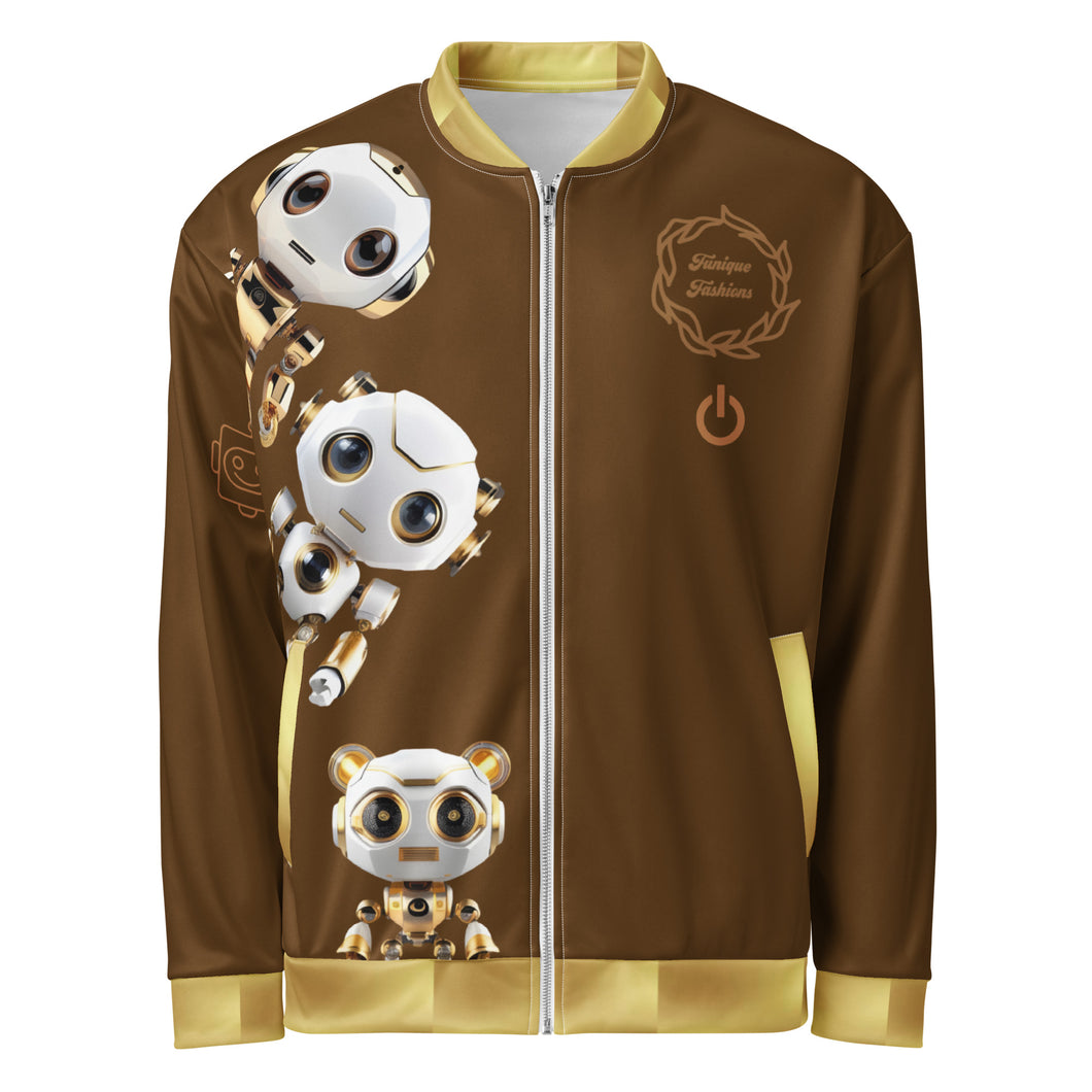 “Funique’s Gold-BOTateers” Unisex Bomber Gamer Jacket
