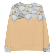 Load image into Gallery viewer, White-Petal-Motif Unisex Sweatshirt
