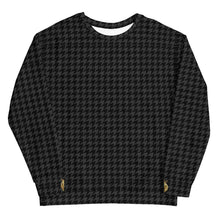 Load image into Gallery viewer, Lux-Black-Jazz Unisex Houndstooth Sweatshirt
