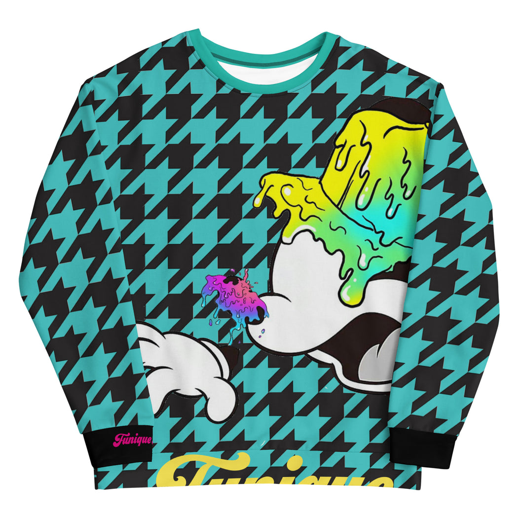 Splickity-Splat Houndstooth Unisex Sweatshirt