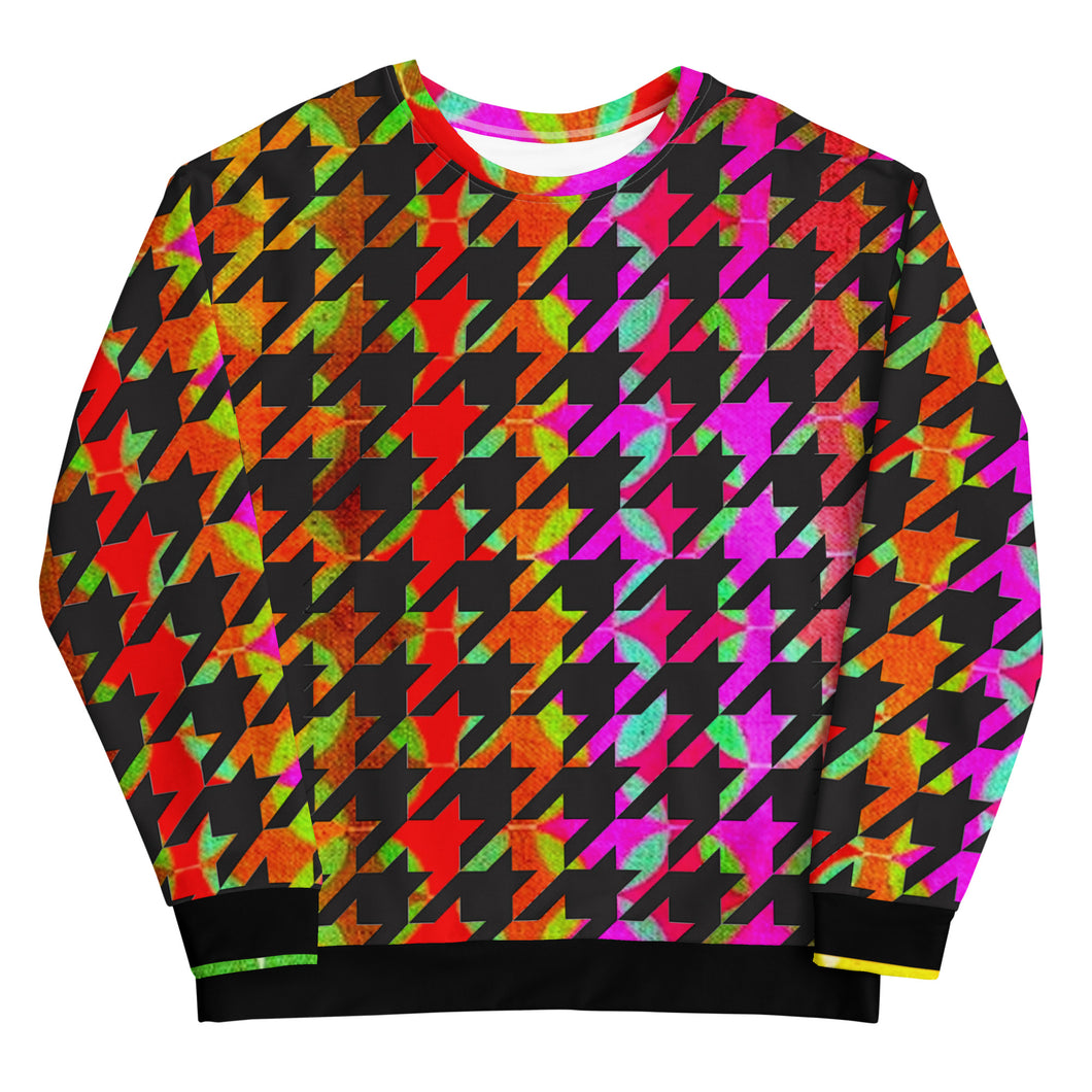 Lux-Millennia-46 Unisex Houndstooth Sweatshirt