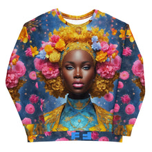 Load image into Gallery viewer, Melanated-Flowers Unisex Sweatshirt
