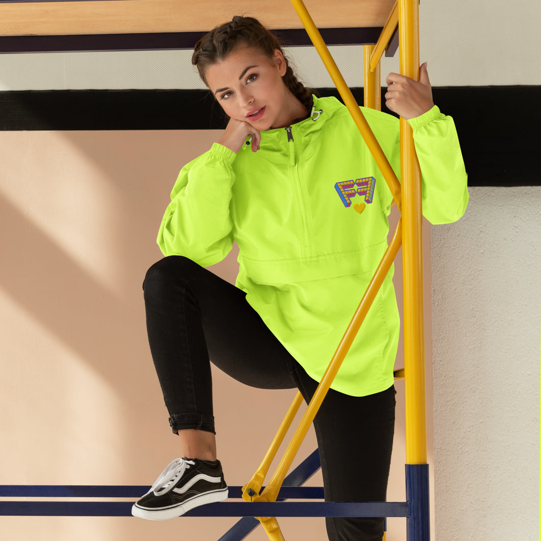 [Funique’s Lite • Brite] Embroidered Champion Packable Jacket