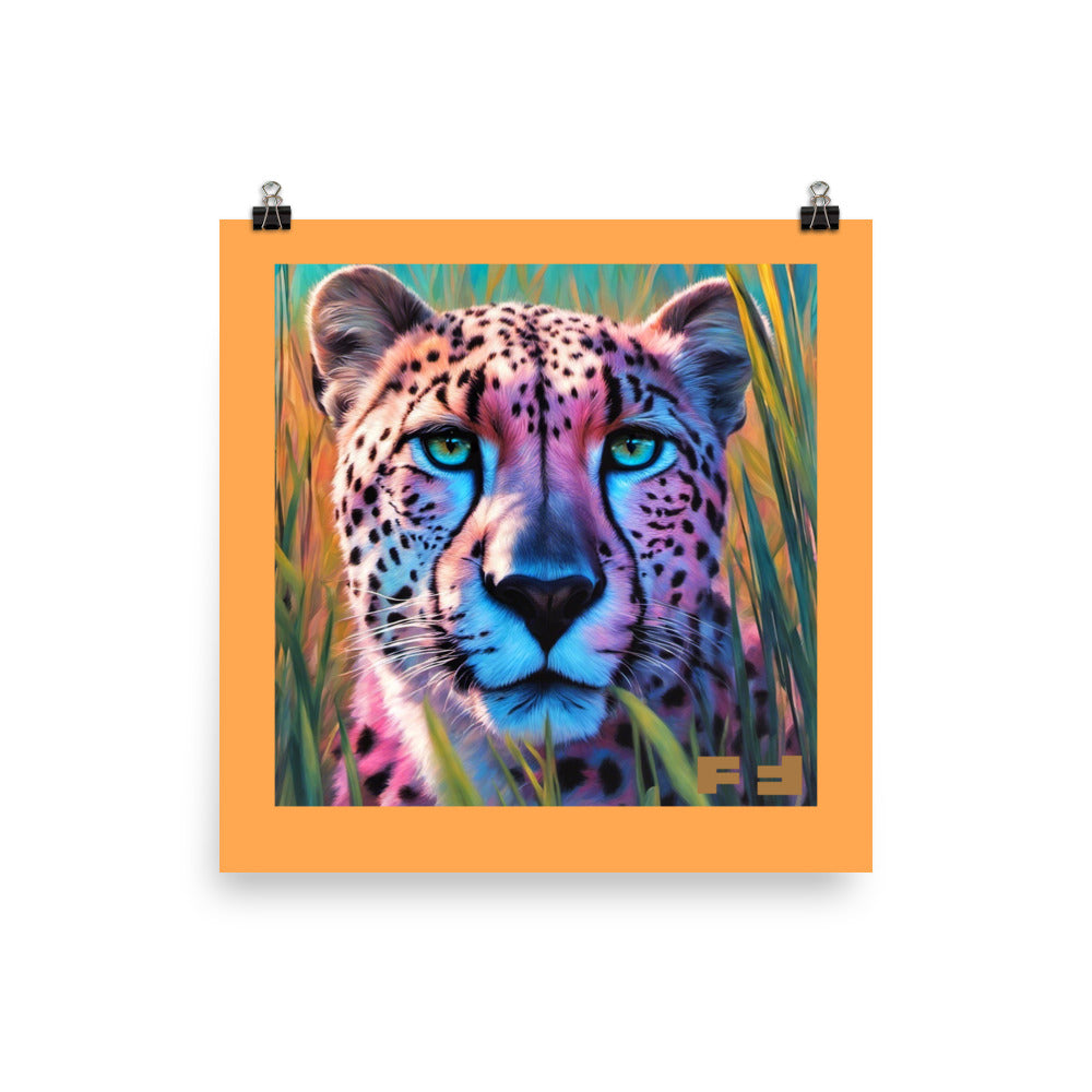 Pink-Leopard Poster