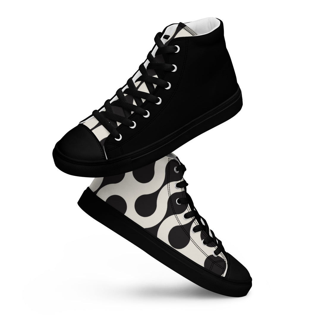 Urban-Milan Men’s high top mismatch shoes