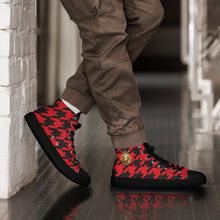 Load image into Gallery viewer, The-Almighty-ONEZ Men’s high top houndstooth shoes
