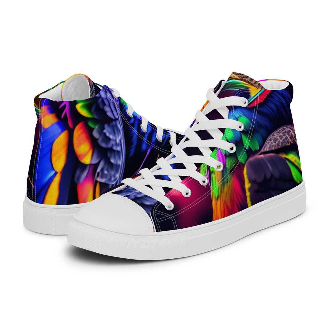 LIMITED EDITION ‘Hornbill-Nites’ high top canvas shoes