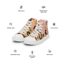 Load image into Gallery viewer, ‘GeorgiaPeach’ Men’s leopard print canvas shoes
