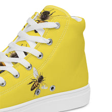 Load image into Gallery viewer, Greek-Honeybees Men’s high top canvas shoes
