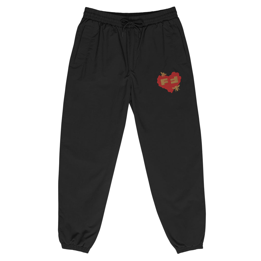 ‘Loverfly’ unisex tracksuit trousers