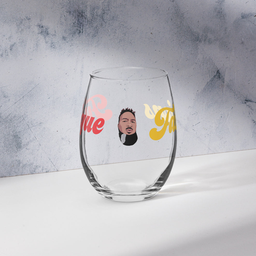 Funique Fashions (PopLife) Stemless wine glass