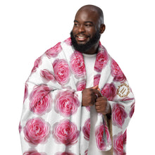 Load image into Gallery viewer, ‘Pink Cuddles’ (Breast Cancer Awareness) Sherpa blanket
