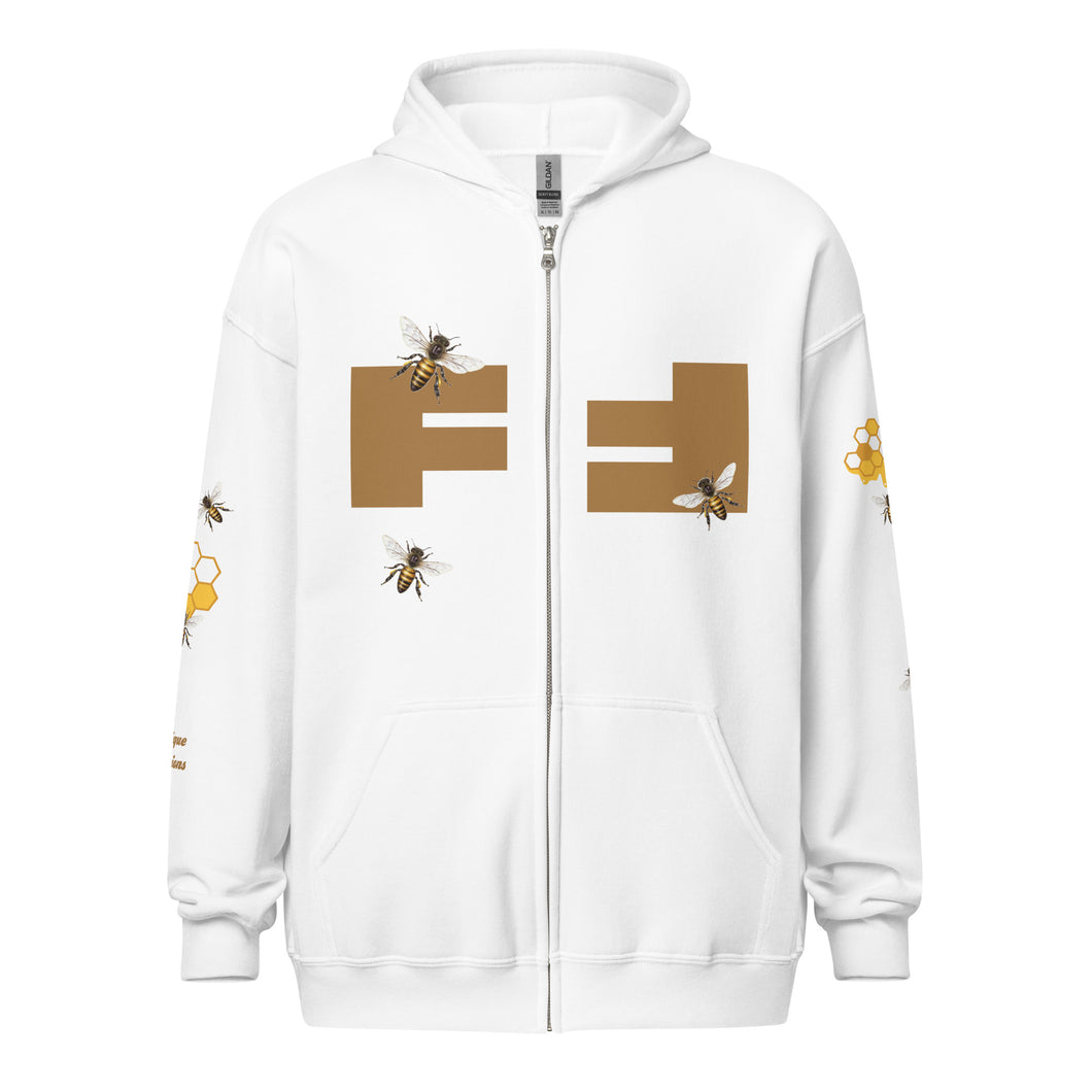 The BEE-Authentic Unisex heavy blend zip hoodie