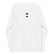 Load image into Gallery viewer, ‘Life&amp;Love’ Unisex organic raglan sweatshirt
