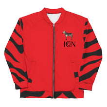 Load image into Gallery viewer, Zebra-ICON (Red) Unisex Bomber Jacket
