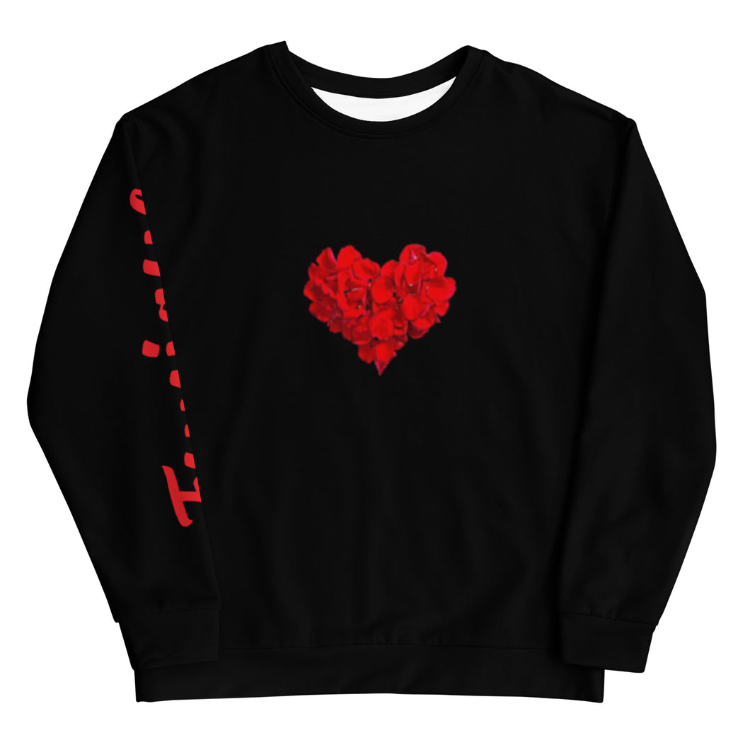 Petal Love (Black) Unisex Sweatshirt