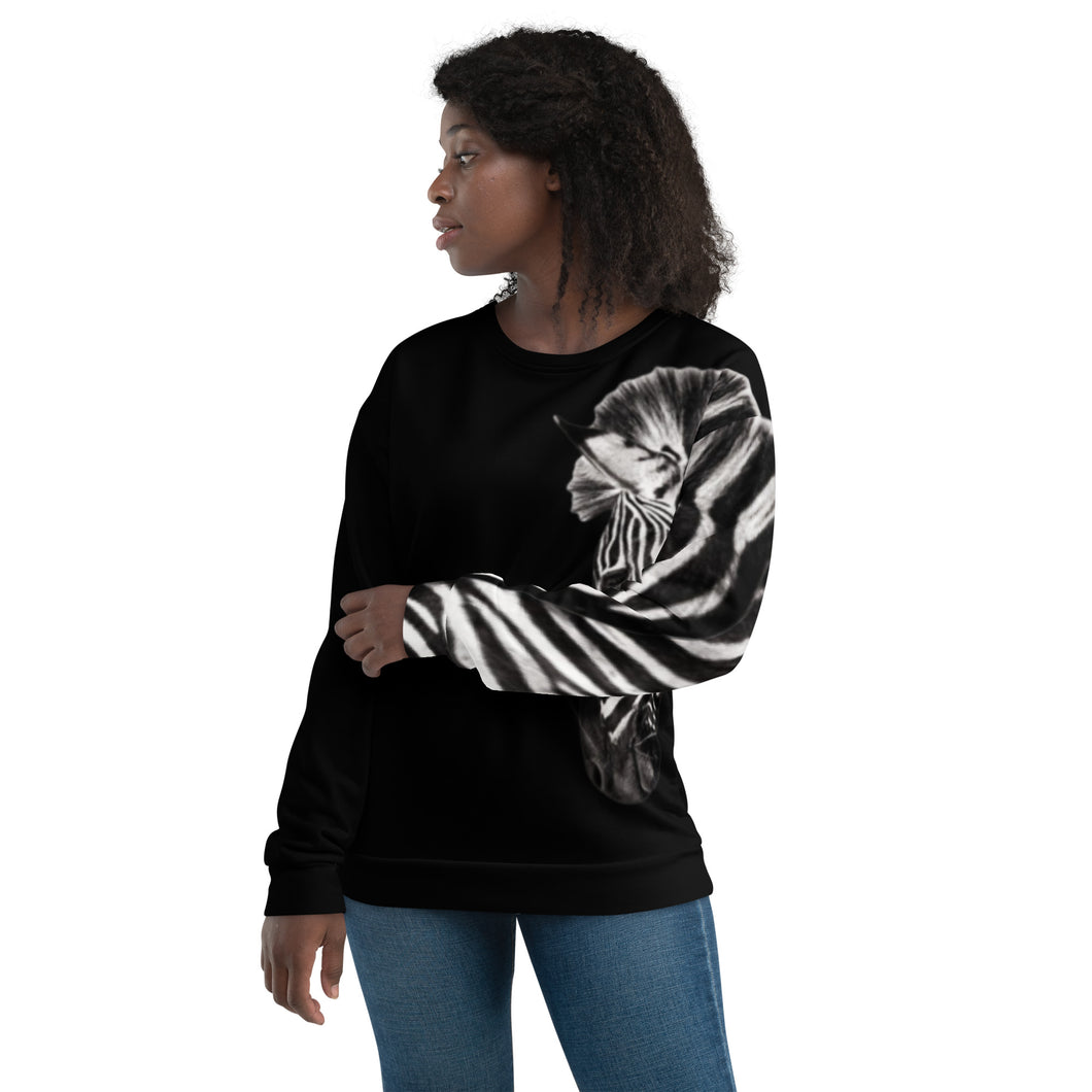 Zebra-Zahara Unisex Sweatshirt