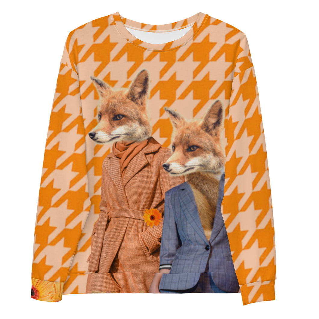 Fashioned-Foxes Unisex Sweatshirt