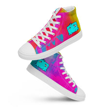 Load image into Gallery viewer, Watercolor-Monster Men’s high top canvas shoes
