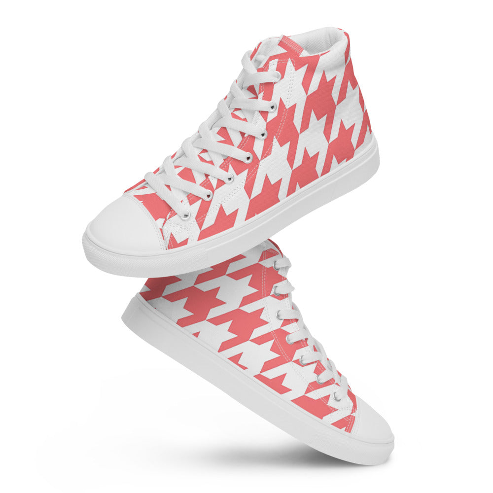 Strawberry-Bliss Men’s high top canvas shoes