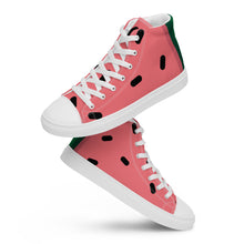 Load image into Gallery viewer, Wutta-Melon Men’s high top canvas shoes
