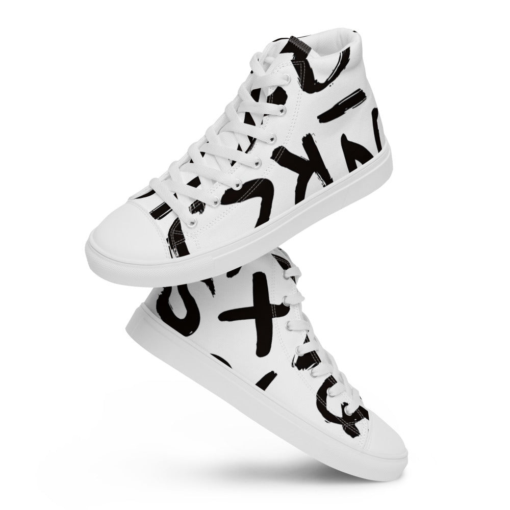 Alpha-KING Men’s high top canvas shoes