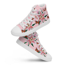 Load image into Gallery viewer, Butterfly-Askiya Men’s high top canvas shoes
