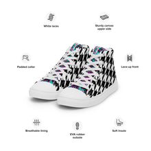 Load image into Gallery viewer, Cobra-Inventi (Houndstooth) Men’s high top canvas shoes
