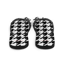 Load image into Gallery viewer, Vibe Houndstooth Flip-Flops
