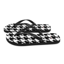 Load image into Gallery viewer, Vibe Houndstooth Flip-Flops
