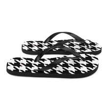 Load image into Gallery viewer, Vibe Houndstooth Flip-Flops
