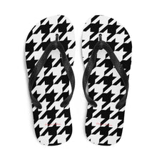 Load image into Gallery viewer, Vibe Houndstooth Flip-Flops
