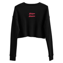 Load image into Gallery viewer, Looped Heart Crop Sweatshirt
